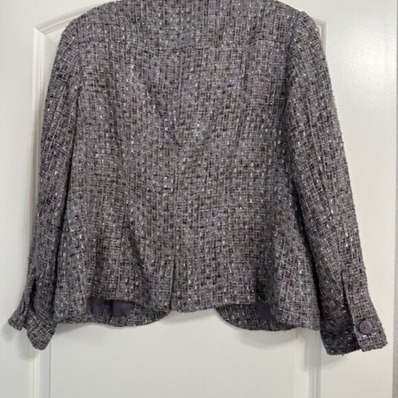Coldwater Creek Women's Tweed Multicolor Jacket Size Petite 10 - Picture 3 of 3